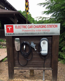 Tesla Car Charging Station 2